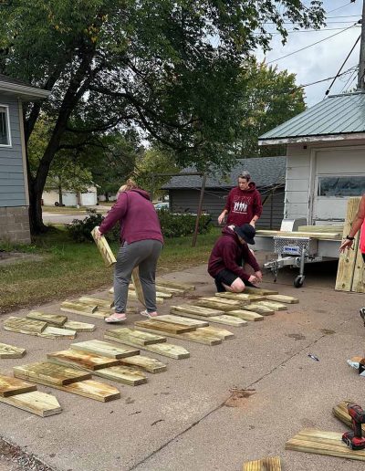 Laying out wood
