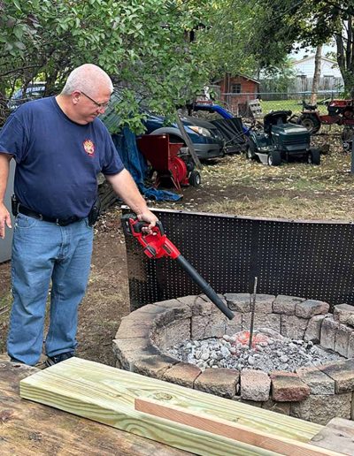 Preparing coals for brand