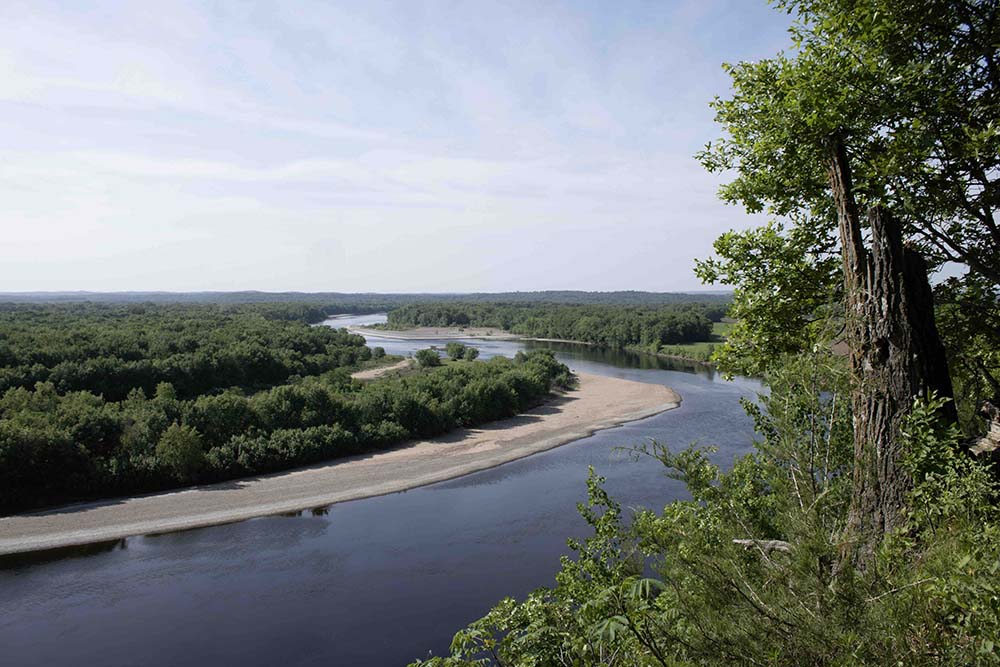Aerial view of the Chippewa River