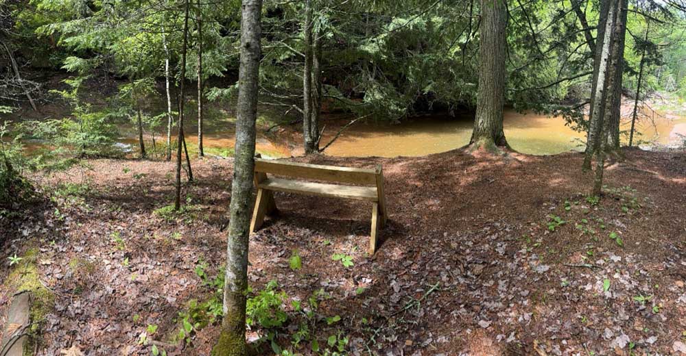 © Tom Andersen - Watch birds or sit and contemplate on this hiking trail along river east Watch birds or sit and contemplate on this hiking trail along river east.